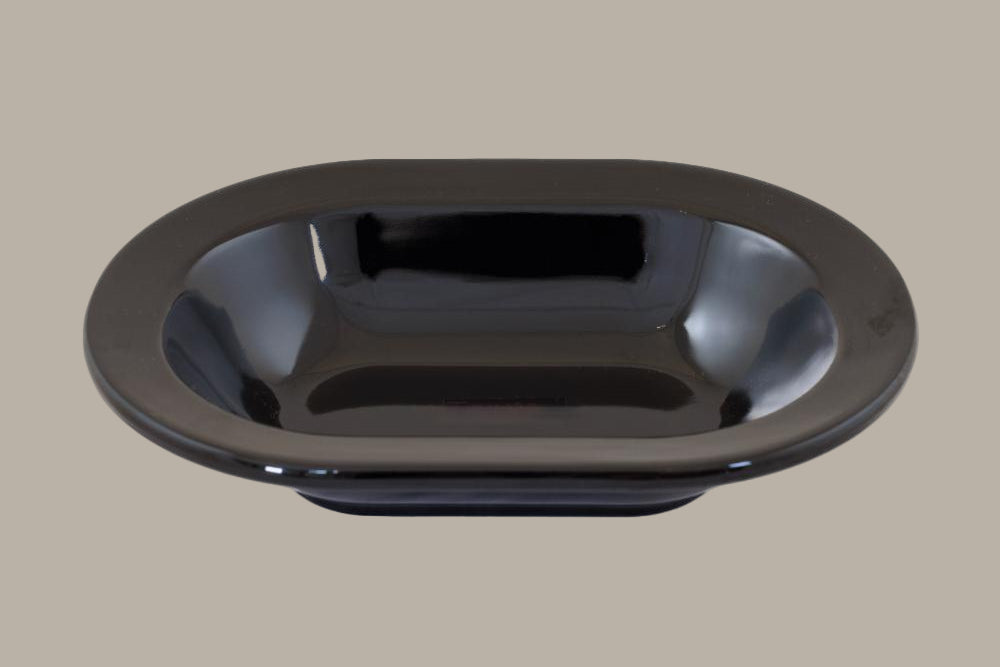 Plato Ovalado Para Pasta - 28,0x18,0x6,0cm / Blanco o Negro / 4 pzas.