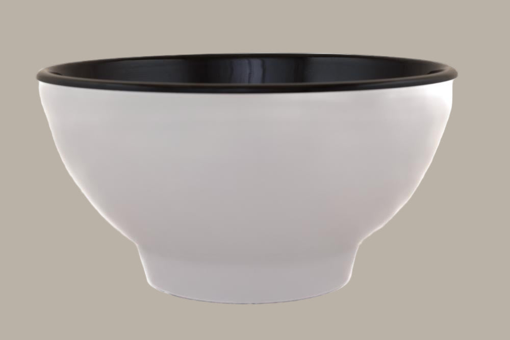 Cuenco Redondo Bicolor - Ø 10cm / Blanco o Negro / 24 uds
