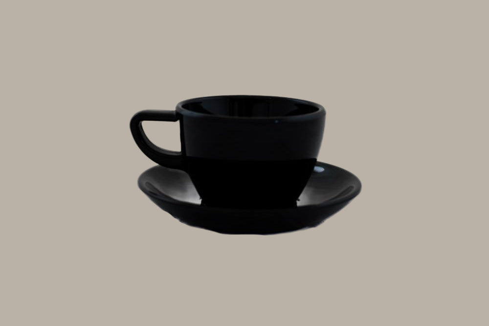 Platillo para Taza de Cappuccino / Blanco o Negro / 6 uds.