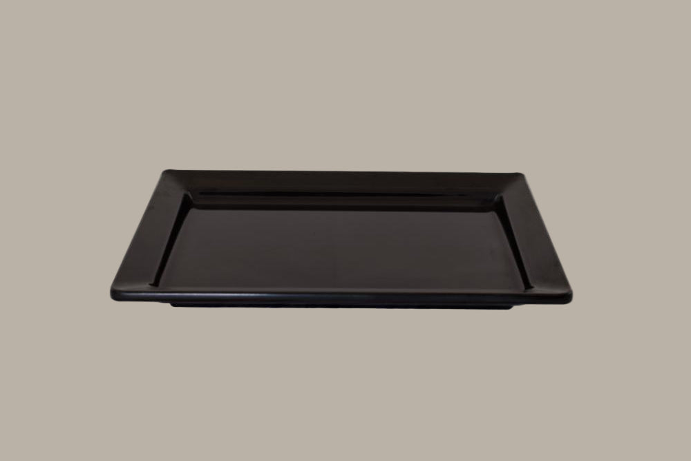 Bandeja Rectangular - 33x21,3x2,5cm / Blanca o Negra / 5 pzas.