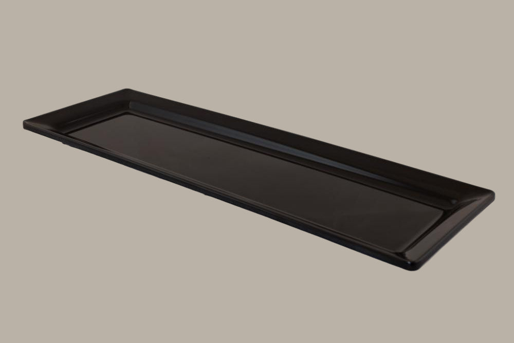 Bandeja Rectangular - 53 x 17.8 x3cm / Blanca o Negra / 3 pzas.