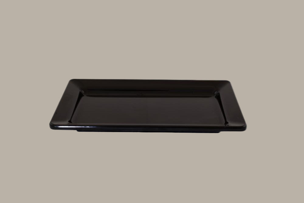 Bandeja Rectangular - 29,2 x 17,8 x 2,9cm / Blanca o Negra / 6 uds.