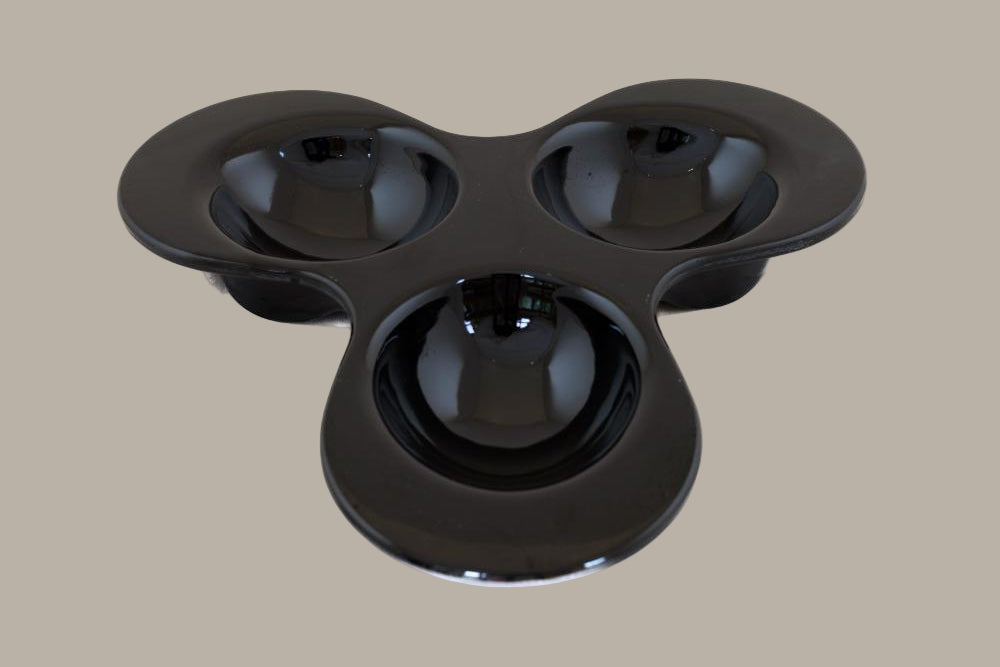 Bol Trébol Ø 4,8 cm / Blanco o Negro / 2 uds