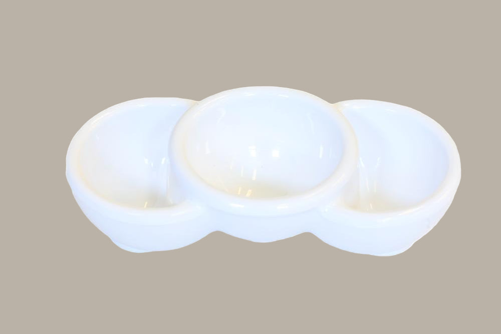 Bol Triple Redondo Ø 2.5 cm / Blanco o Negro / 12 uds