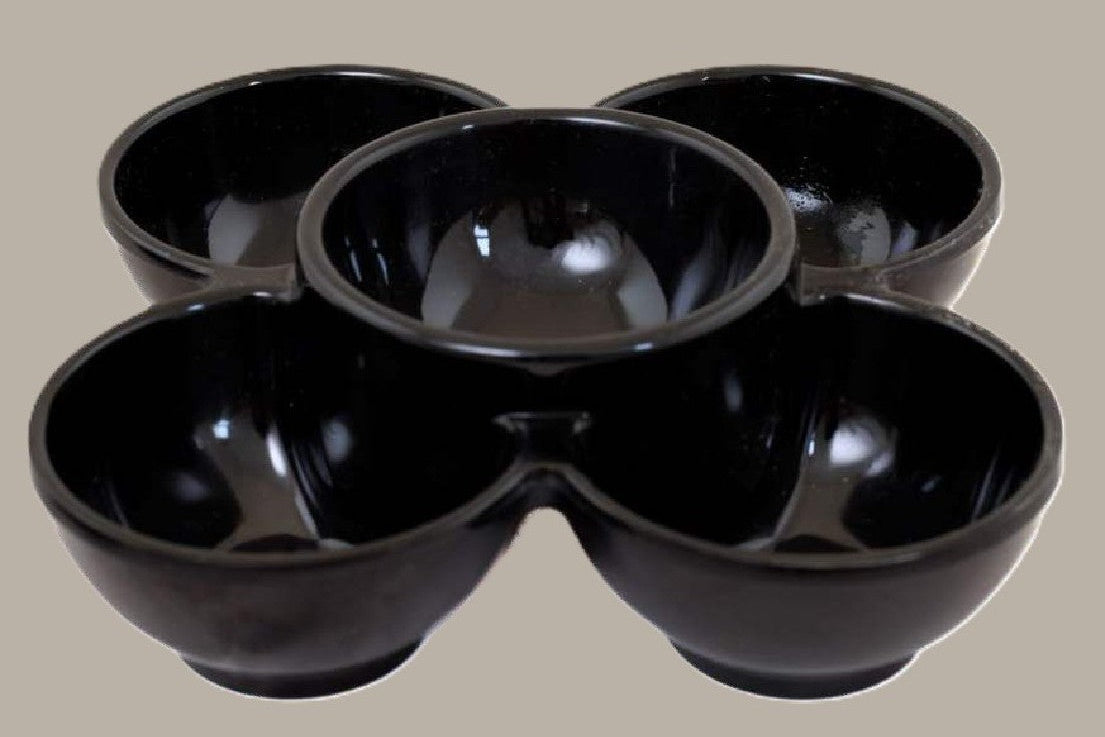Flowerbowl 5 x Ø 6,8cm/ Blanco o Negro / 6 uds.