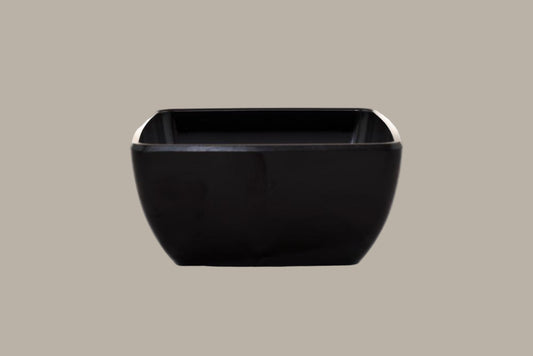 Bol Cuadrado -12,7x12,7x6cm / Blanco o Negro / 6 pzas.