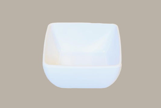 Bol Cuadrado -11.5x11.5x3cm / Blanco o Negro / 6 uds