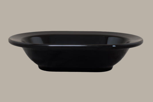 Plato Ovalado Para Pasta - 31,5x18,0x6,0cm / Blanco o Negro / 6 pzas.