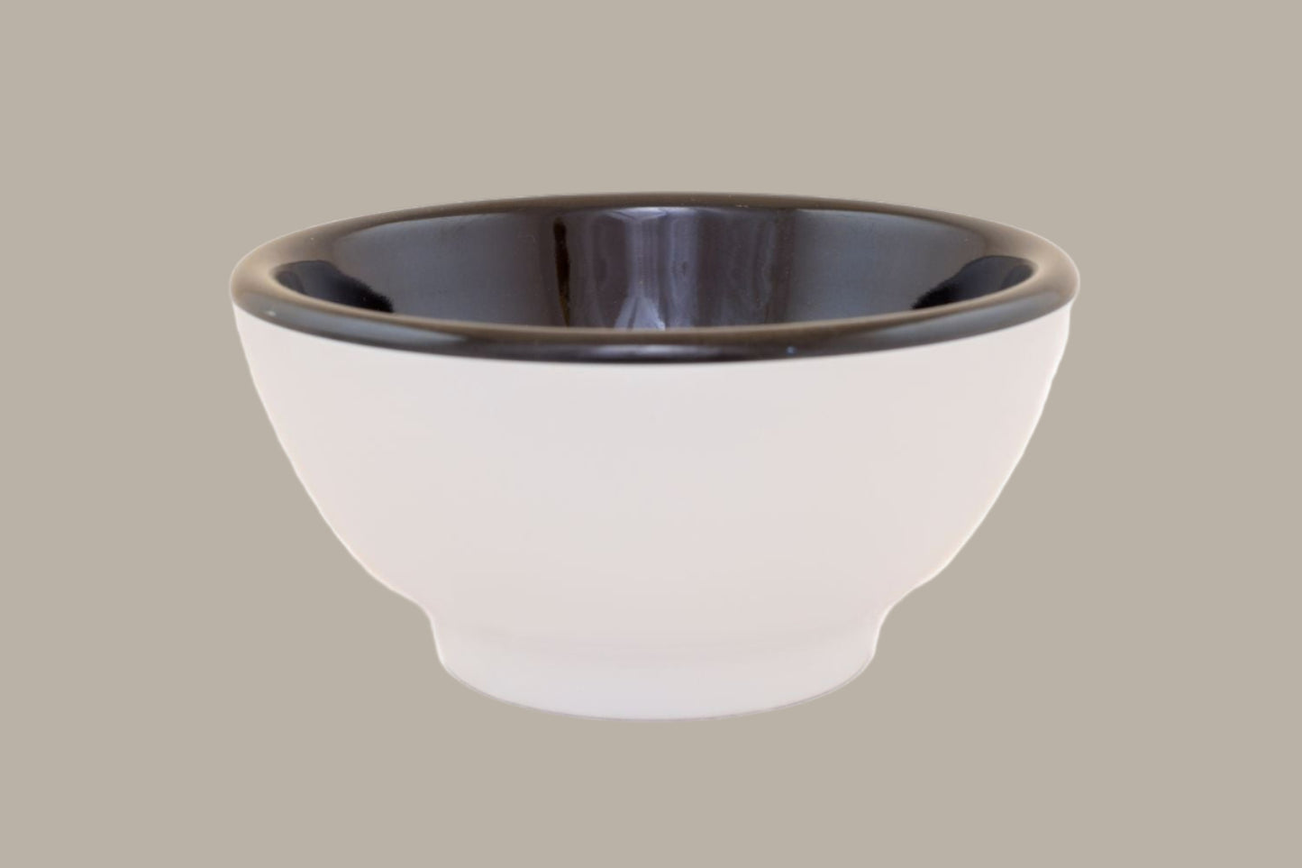 Cuenco Redondo Bicolor - Ø 20,3cm / Blanco o Negro / 4 pzas.