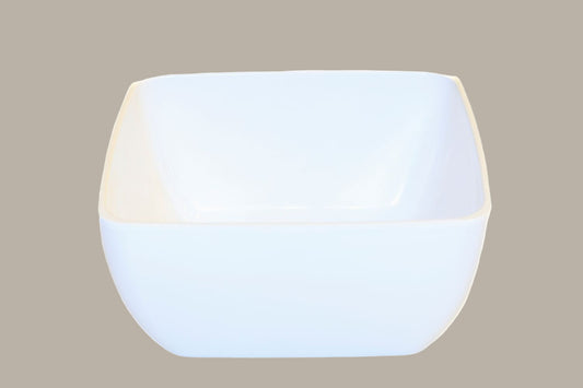 Cuenco Cuadrado - 22.3x22.3x10.4cm / Blanco o Negro / 3 pzas.