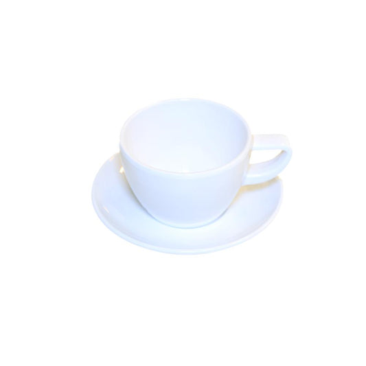 Tazas y Platillos de Cappuccino / Blanco o Negro / 6 uds