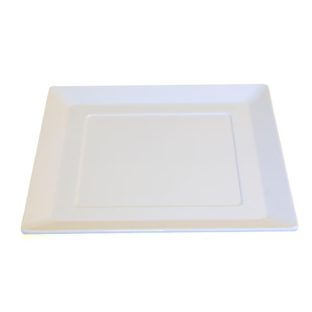 Plato Cuadrado Base Para Boles - 37x37x3cm / 3 uds