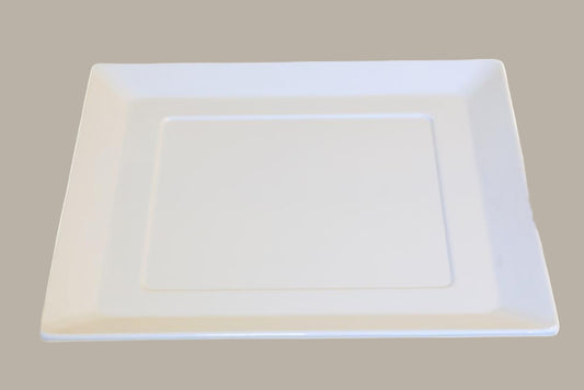 Plato Cuadrado Base Para Boles - 37x37x3cm / 3 uds