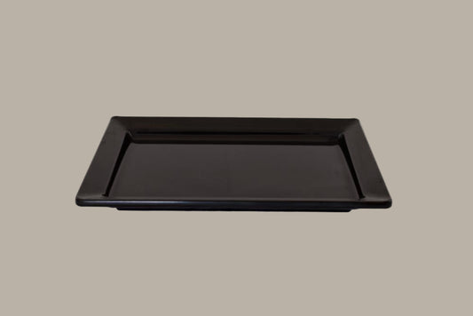 Bandeja Rectangular - 29,8x21x3cm / Blanca o Negra / 4 uds
