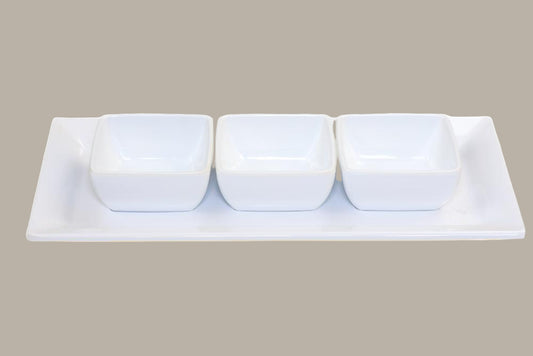Bandeja Rectangular (Base para Bol Cuadrado) - 36,7x16,7x3,2cm / 6 pzas.