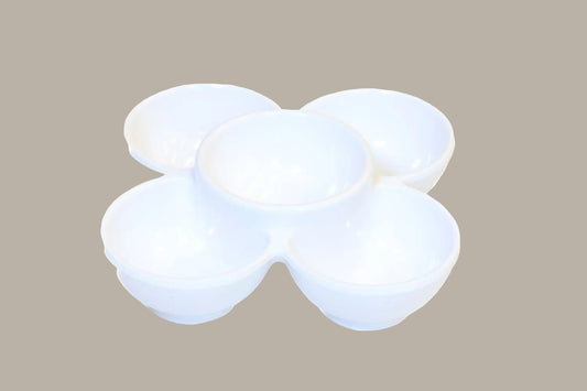 Flowerbowl 5 x Ø 2.5cm/ Blanco o Negro / 12 uds.
