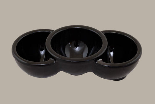 Bol Triple Redondo  Ø 2.5 cm / Blanco o Negro / 12 uds